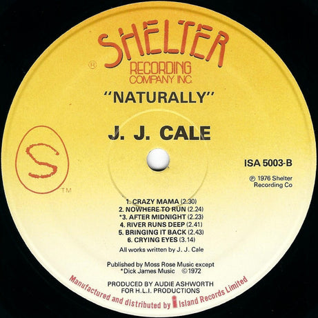 J.J. Cale : Naturally (LP, Album, RE)