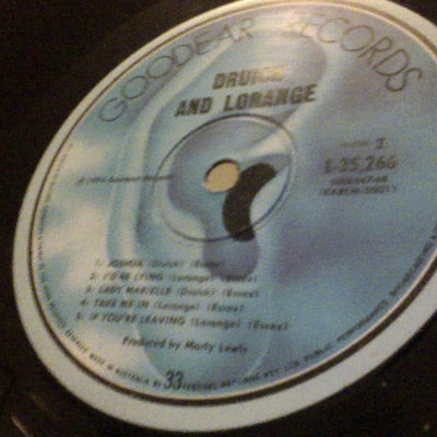 Druick & Lorange : Druick & Lorange (LP, Album, Gat)