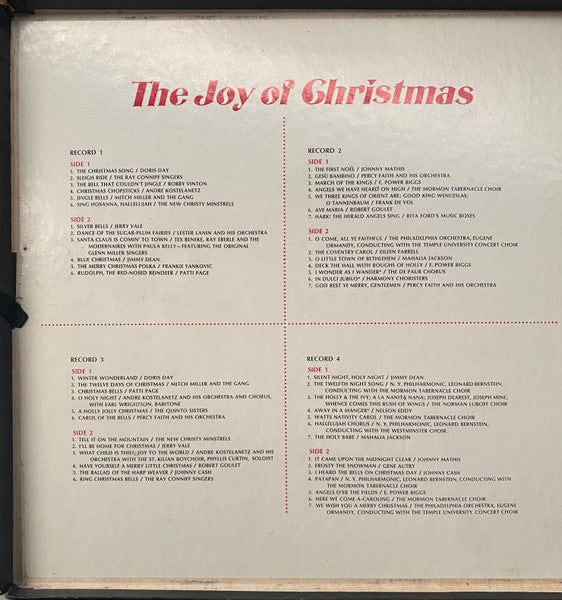 Various : The Joy Of Christmas (4xLP, Comp + Box)