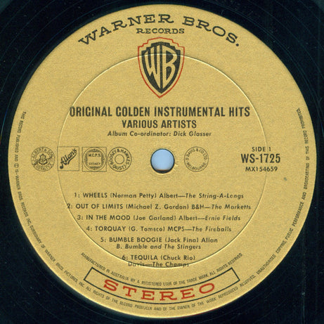 Various : Original Golden Instrumental Hits (LP, Comp)
