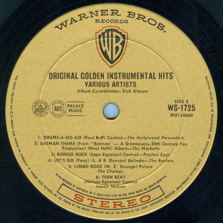 Various : Original Golden Instrumental Hits (LP, Comp)