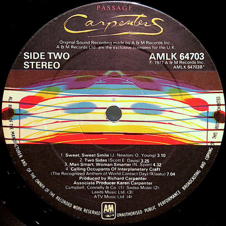 Carpenters : Passage (LP, Album, Gat)