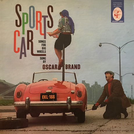 Oscar Brand : Sports Car Songs (LP, Album, Mono, RE)