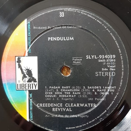 Creedence Clearwater Revival : Pendulum (LP, Album, Gat)