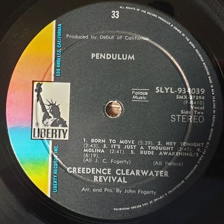 Creedence Clearwater Revival : Pendulum (LP, Album, Gat)