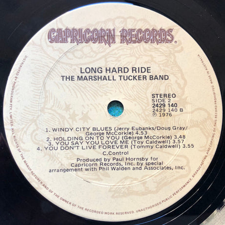 The Marshall Tucker Band : Long Hard Ride (LP, Album)