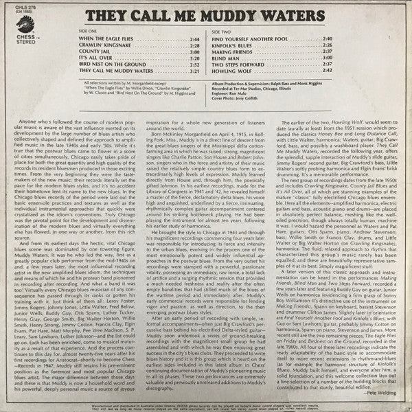 Muddy Waters : They Call Me Muddy Waters (LP, Comp)