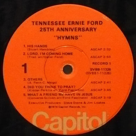 Tennessee Ernie Ford : 25th Anniversary: Gospel - Hymns (2xLP, Comp, Gat)
