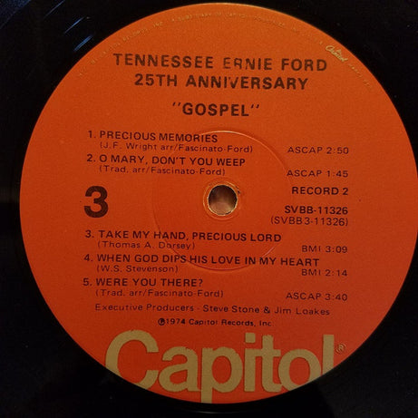 Tennessee Ernie Ford : 25th Anniversary: Gospel - Hymns (2xLP, Comp, Gat)