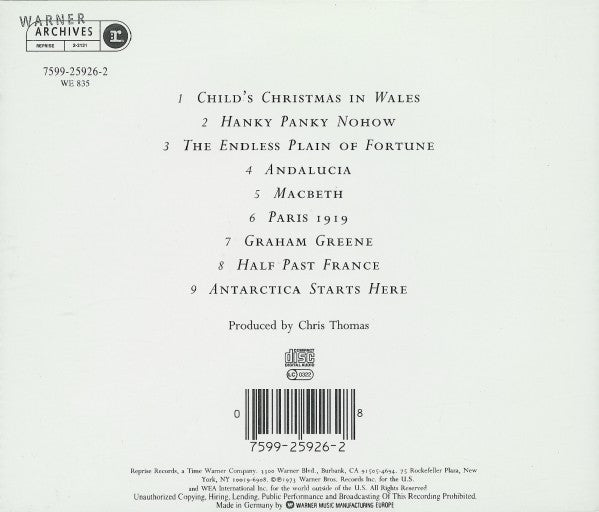 John Cale : Paris 1919 (CD, Album, RE)