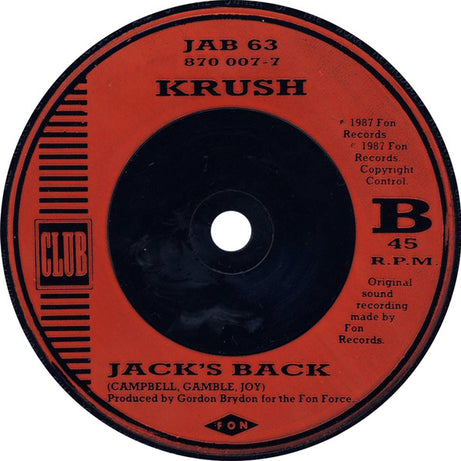 Krush : House Arrest (7", Single, Red)