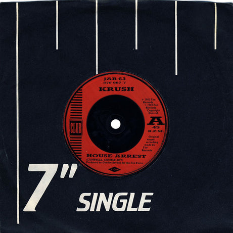 Krush : House Arrest (7", Single, Red)