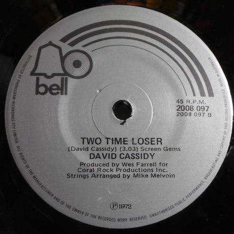 David Cassidy : Rock Me Baby (7", Single)