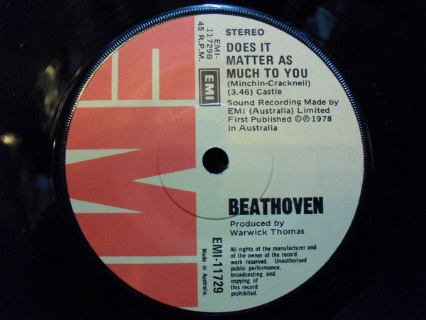 Beathoven (11) : Shy Girl (7", Single, Promo)