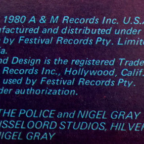 The Police : Zenyatta Mondatta (LP, Album)