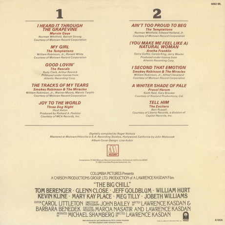 Various : The Big Chill (Original Motion Picture Soundtrack) (LP, Comp, RE)