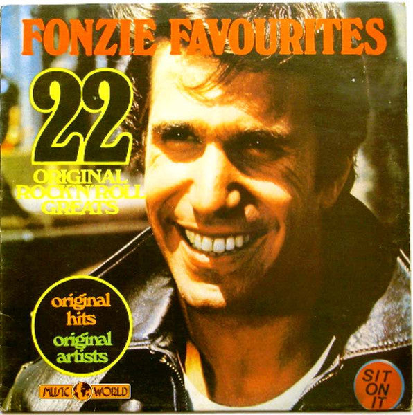 Various : Fonzie Favourites - 22 Original Rock 'n' Roll Greats (LP, Comp, Mono, P/Unofficial)