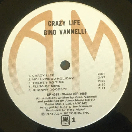 Gino Vannelli : Crazy Life (LP, Album, Ter)