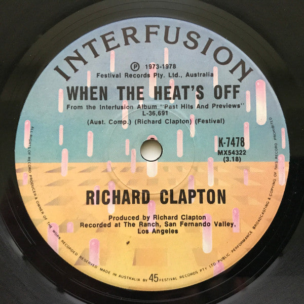 Richard Clapton : Hearts On The Nightline (7", Single)