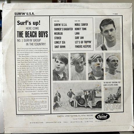 The Beach Boys : Surfin' USA (LP, Album, Mono)