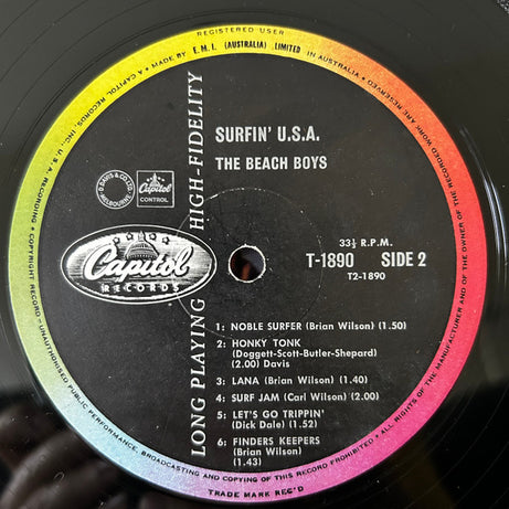 The Beach Boys : Surfin' USA (LP, Album, Mono)
