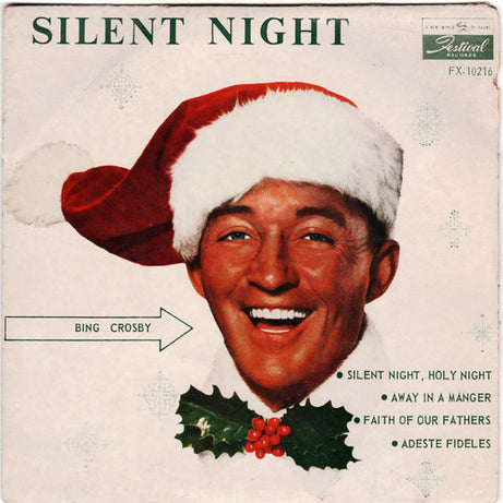 Bing Crosby : Silent Night (7", EP, Mono)