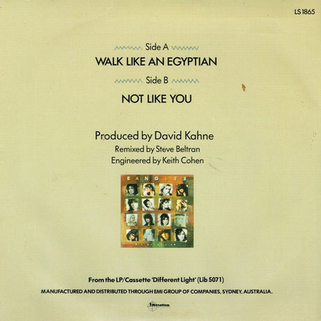 Bangles : Walk Like An Egyptian (7", Single)