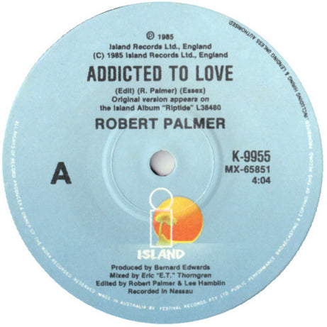 Robert Palmer : Addicted To Love (7", Single)