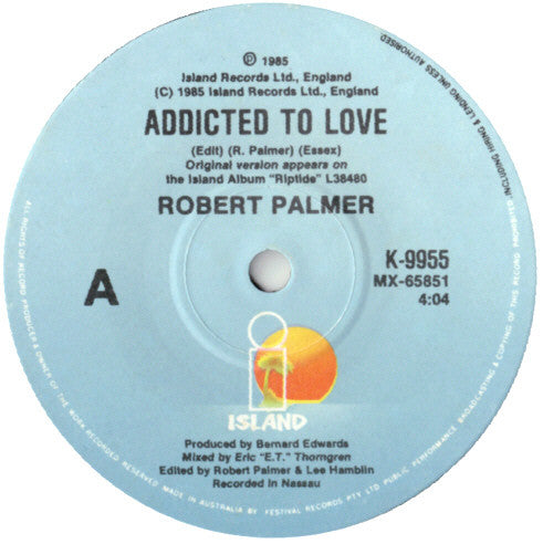 Robert Palmer : Addicted To Love (7", Single)