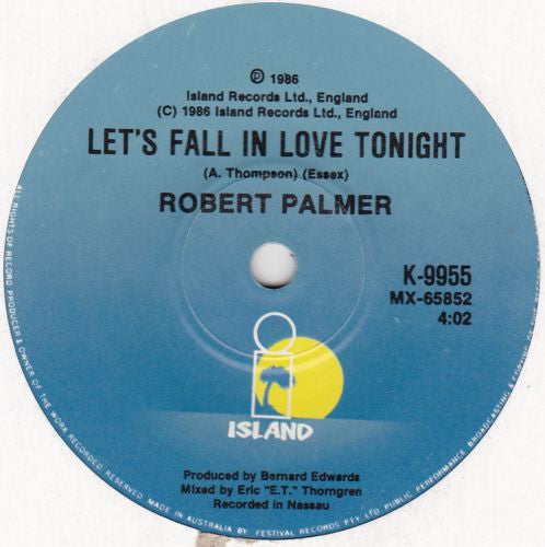 Robert Palmer : Addicted To Love (7", Single)