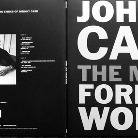 Various : Johnny Cash: Forever Words (2xLP, Album)