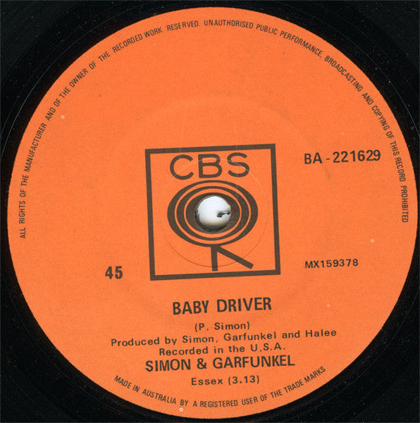 Simon & Garfunkel : The Boxer (7", Single)