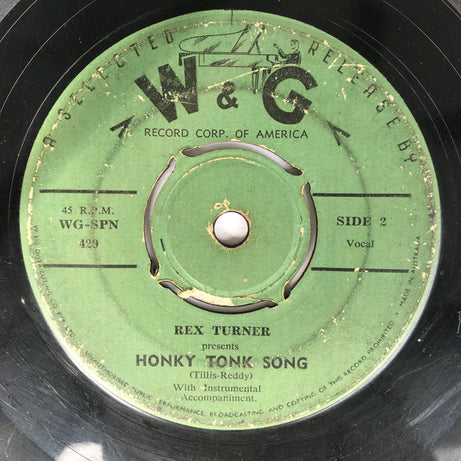 Rex Turner (2) : School Day (Ring Ring Goes The Bell) / Honky Tonk Song (7", Single)