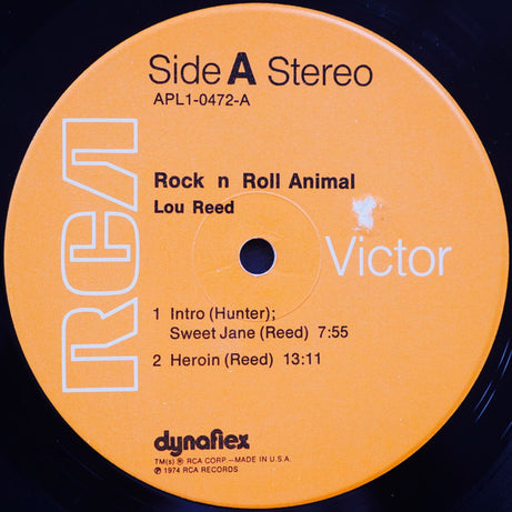 Lou Reed : Rock N Roll Animal (LP, Album, Ind)