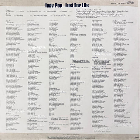 Iggy Pop : Lust For Life (LP, Album)