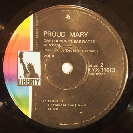 Creedence Clearwater Revival : Proud Mary (7", EP)