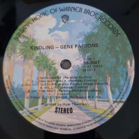 Gene Parsons : Kindling (LP)
