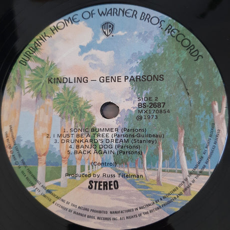 Gene Parsons : Kindling (LP)