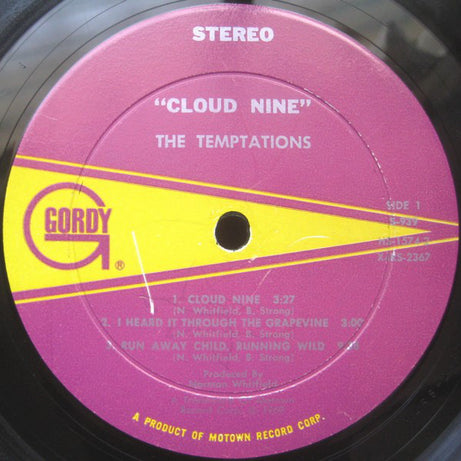 The Temptations : Cloud Nine (LP, Album, Hol)