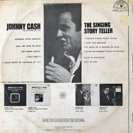 Johnny Cash And The Tennessee Two* : The Singing Story Teller (LP, Comp)