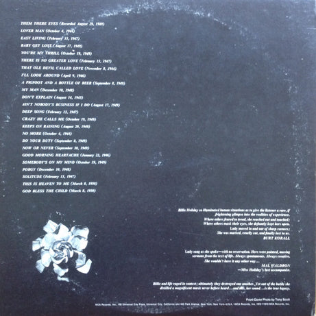 Billie Holiday : The Billie Holiday Story (2xLP, Comp, RP, Gat)