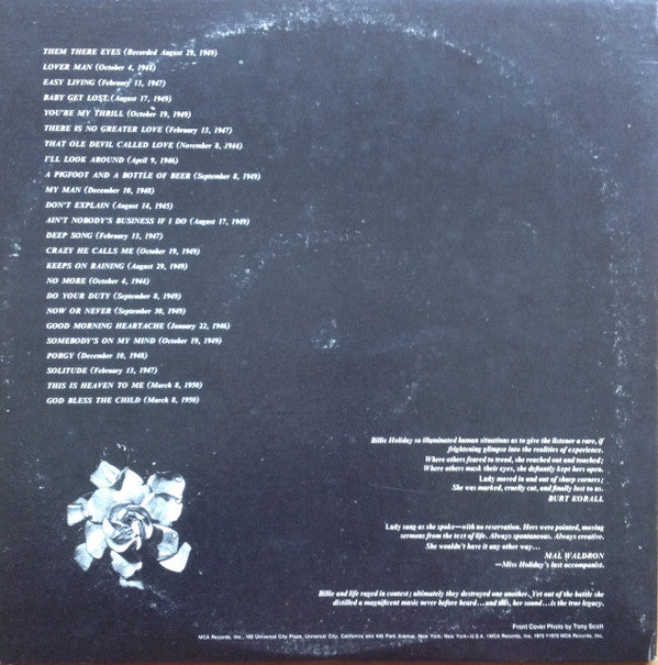 Billie Holiday : The Billie Holiday Story (2xLP, Comp, RP, Gat)