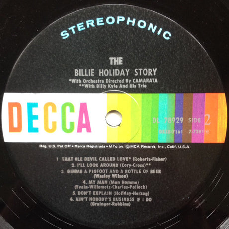 Billie Holiday : The Billie Holiday Story (2xLP, Comp, RP, Gat)