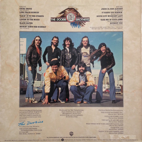 The Doobie Brothers : Best Of The Doobies (LP, Comp, Mon)