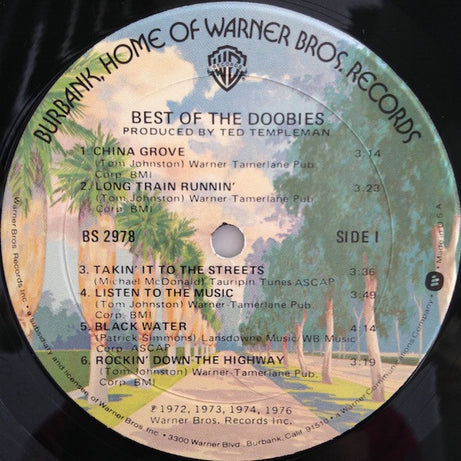 The Doobie Brothers : Best Of The Doobies (LP, Comp, Mon)