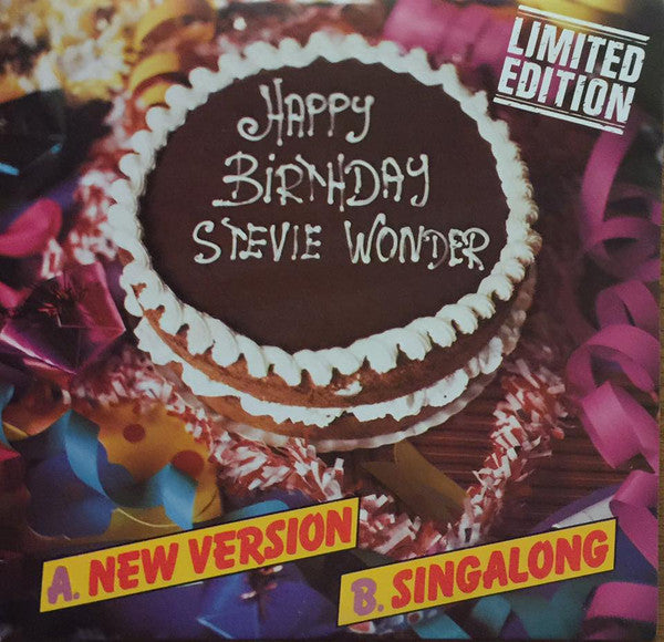 Stevie Wonder : Happy Birthday (7", Single, Lim)