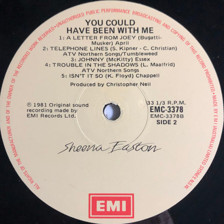 Sheena Easton : You Could Have Been With Me (LP, Album)