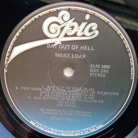 Meat Loaf : Bat Out Of Hell (LP, Album, RE)