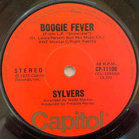 Sylvers* : Boogie Fever (7", Single)