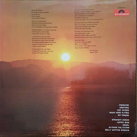 Jimi Hendrix : The Cry Of Love (LP, Album, Gat)